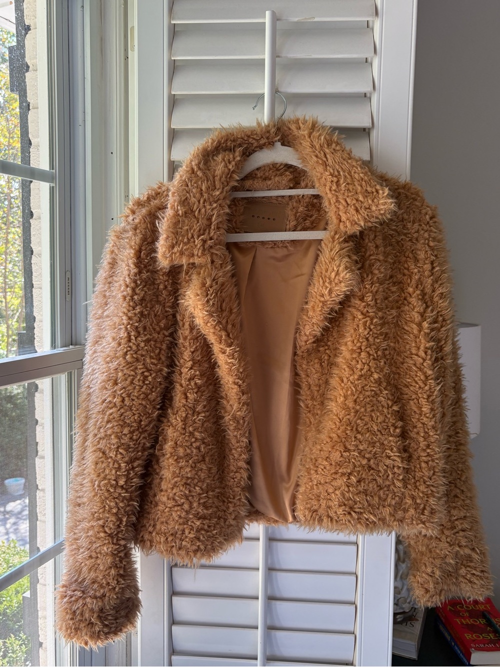 Blank NYC Teddy Jacket in Camel Brown